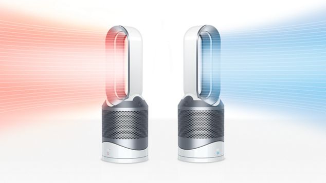 Két Dyson Pure Hot+Cool Link™ légtisztító fűtőventilátor